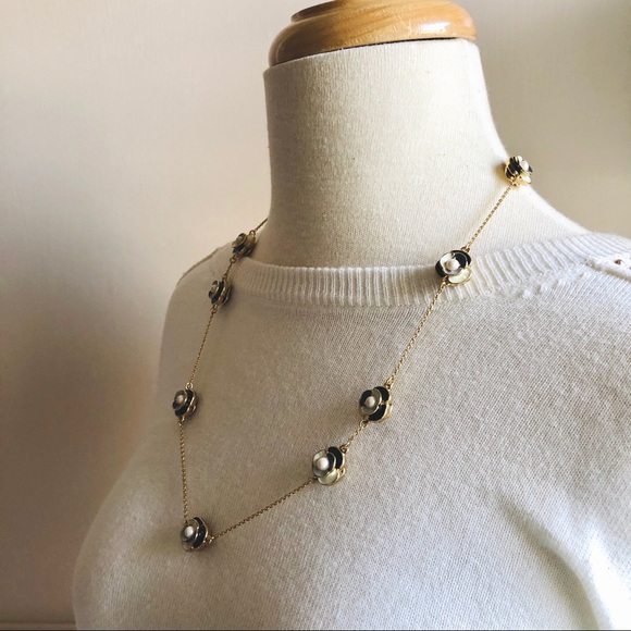 Kate Spade Deco Blossom Long Necklace Double Sided - Picture 5 of 7